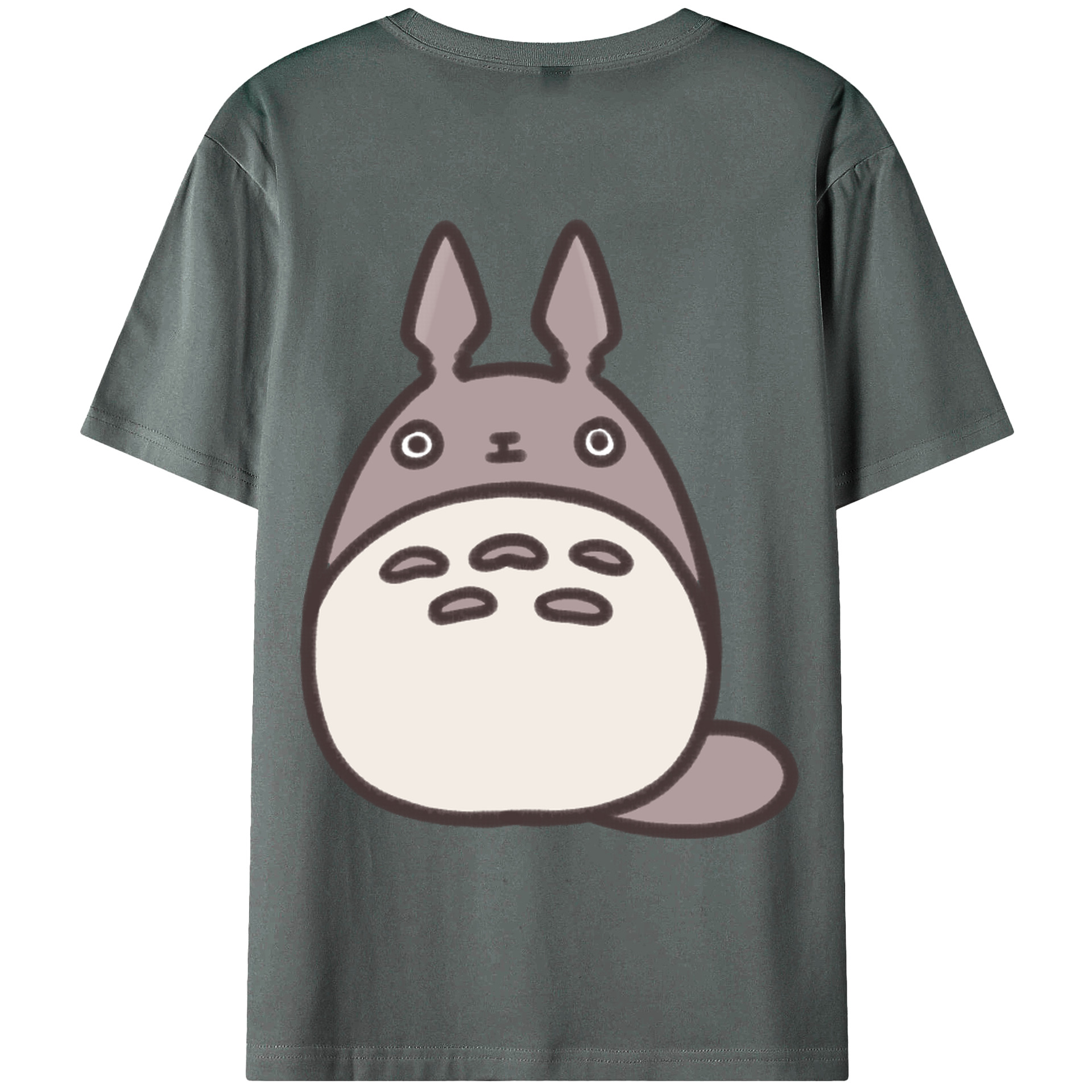 （画像用） となりのトトロ 草壁メイ 草壁サツキ My Neighbor Totoro Satsuki Kusakabe Mei Kusakabe 綿100％ メンズ半袖Tシャツ（バックプリント） 通気性